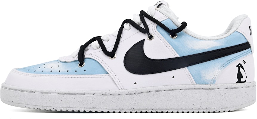 (W) Zapatillas Nike Court Vision 1 Low 'Sky Penguin Graffiti Blanco-Azul' DH3158-101-445670 Buy (W) Zapatillas Nike Court Vision 1 Low 'Sky Penguin Graffiti Blanco-Azul' DH3158-101-445670