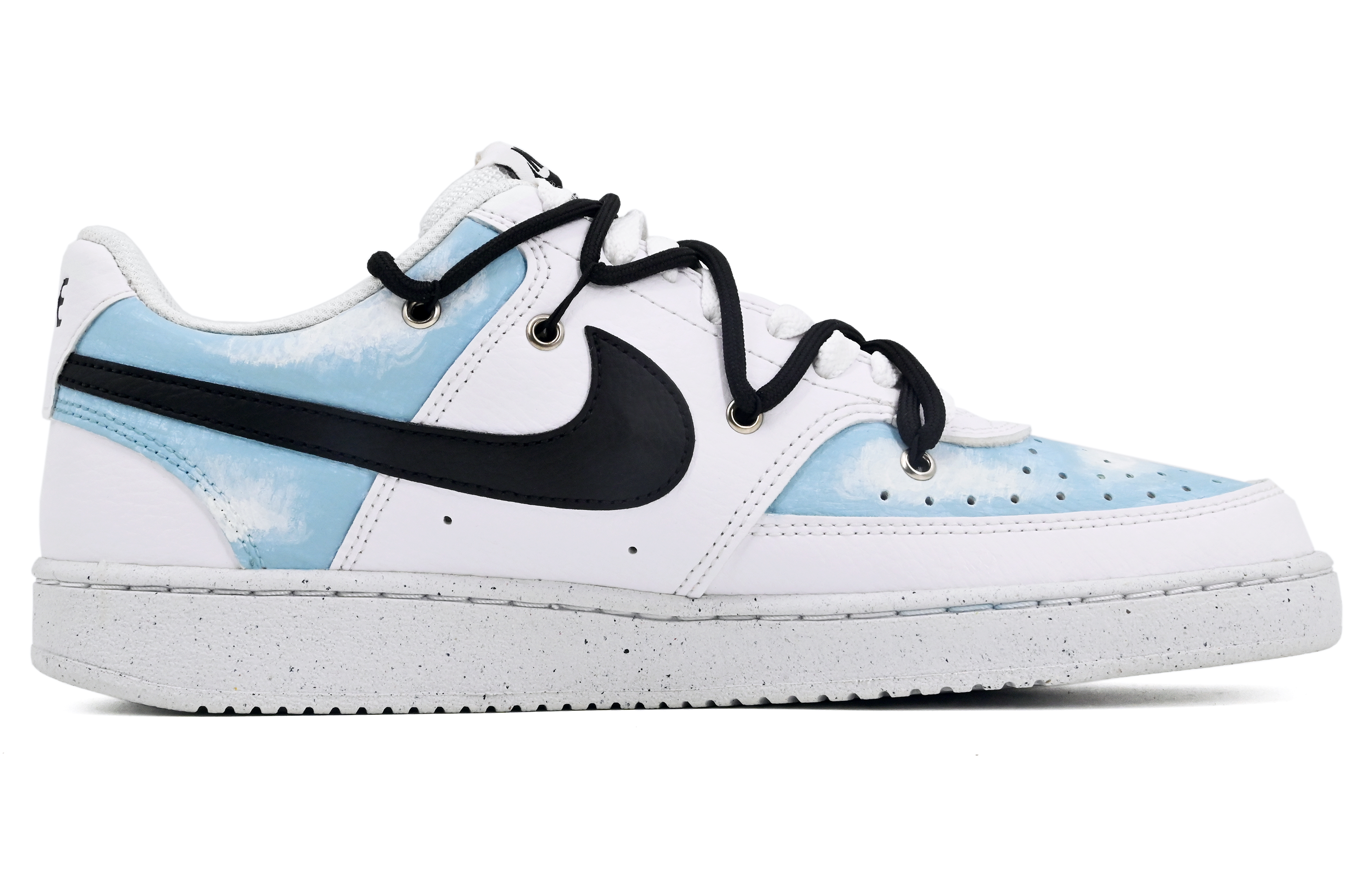 Order (W) 나이키 커스텀 코트 비전 로우 '스카이 펭귄' (흰/파) DH3158-101-445670