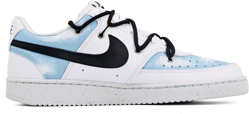 (W) 나이키 커스텀 코트 비전 로우 '스카이 펭귄' (흰/파) DH3158-101-445670 Order (W) 나이키 커스텀 코트 비전 로우 '스카이 펭귄' (흰/파) DH3158-101-445670