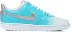 Order (W) Zapatillas Nike Court Vision 1 Low 'Azul Cielo con Swoosh Arcoíris' CW5596-100(Team10--碧蓝天空)