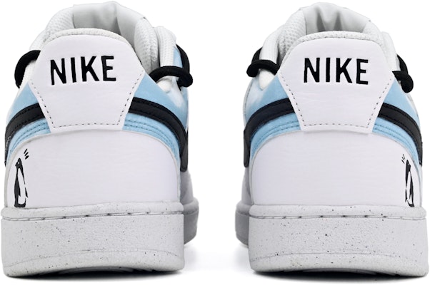 (W) 나이키 커스텀 코트 비전 로우 '스카이 펭귄' (흰/파) DH3158-101-445670 Shop (W) 나이키 커스텀 코트 비전 로우 '스카이 펭귄' (흰/파) DH3158-101-445670