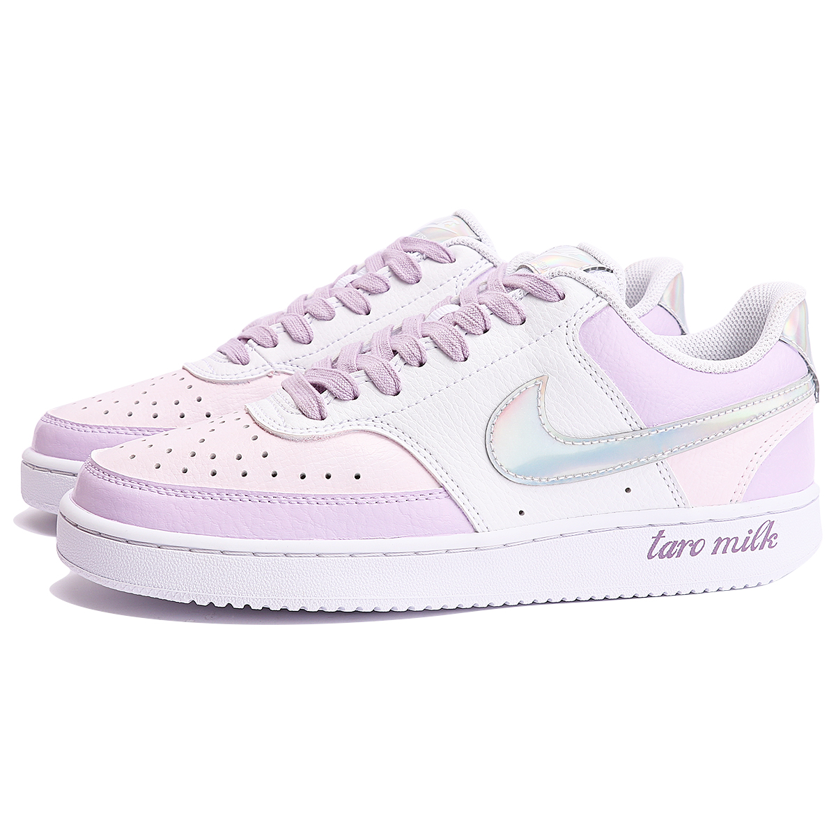 Lookbook (W) [定制鞋] 耐克Court Vision 1 Low '芋头奶茶' CW5596-100(TeamThree-香芋啵啵-粉紫)