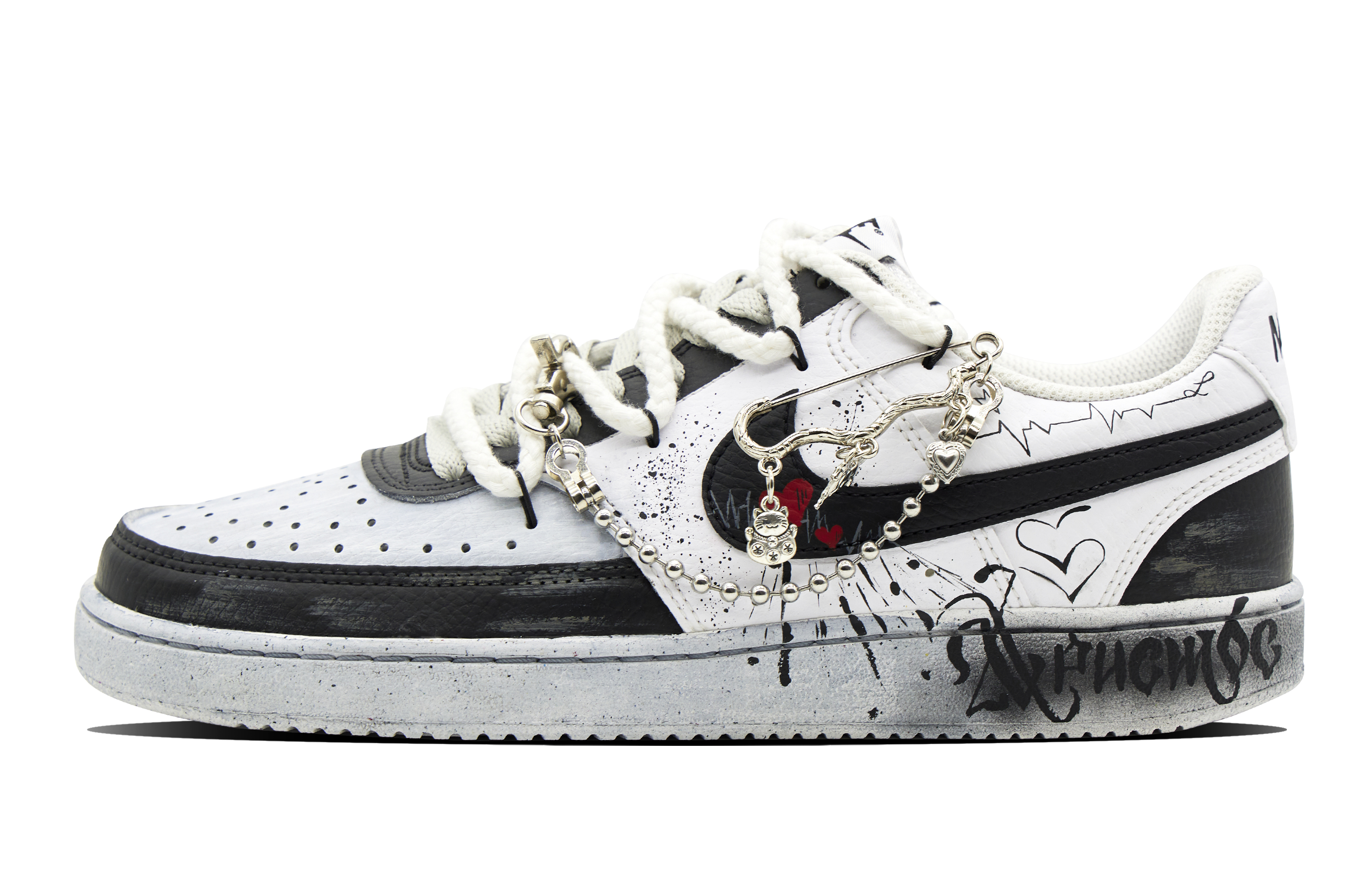 [Custom Shoes] (W) Nike Court Vision 1 Low 'Thorn Battle Savage Growth Break Cocoon Soul Elegy'