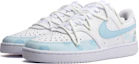 Lookbook (W) ナイキ コート ビジョン 1 ロー 'ホワイト ブルー ハッピー ドッグ' レディースカスタムシューズ CD5434-100(Team44-Happy小狗)