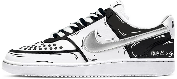 custom-shoes-women-nike-court-vision-1-low-next-nature-black-white-tofu-shop-anime