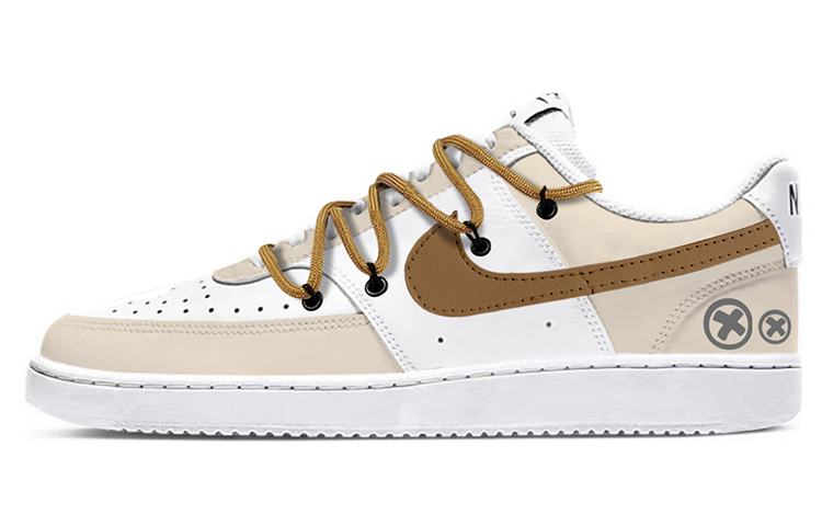 [Custom Shoes] (W) Nike Court Vision 1 Low Next Nature 'Vintage Hazelnut Latte'
