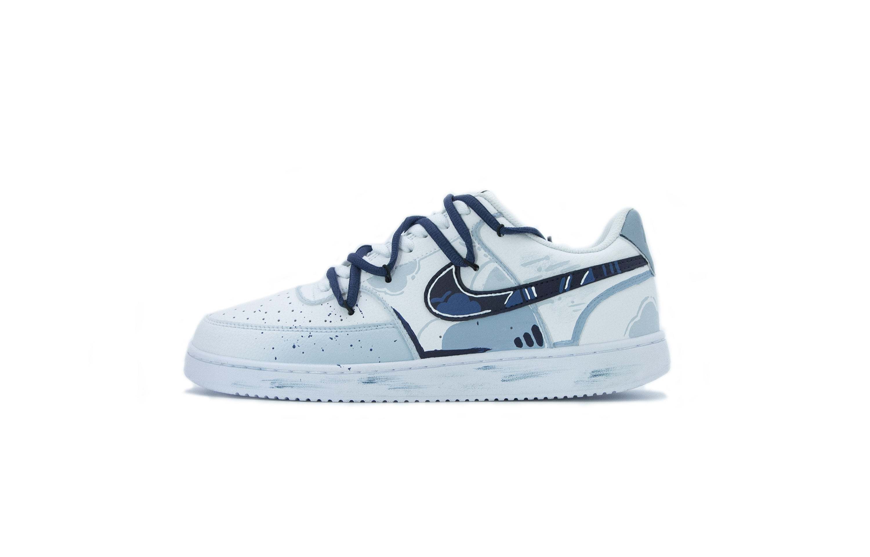 [Custom Shoes] (W) Nike Court Vision 1 Low Next Nature 'Light Point Voyager'