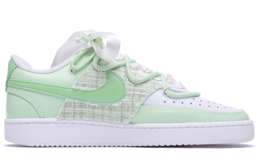 [Custom Shoes] (W) Nike Court Vision 'Pearl Girl Deconstructed Green-White' 圖 2