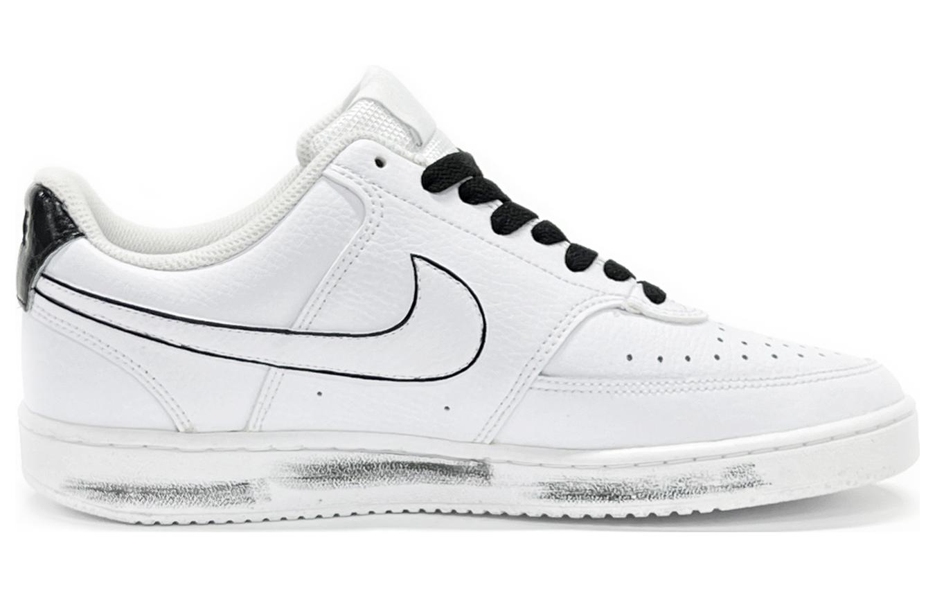 [Custom Shoes] (W) Nike Court Vision Low 'Black White Graffiti' 圖 2