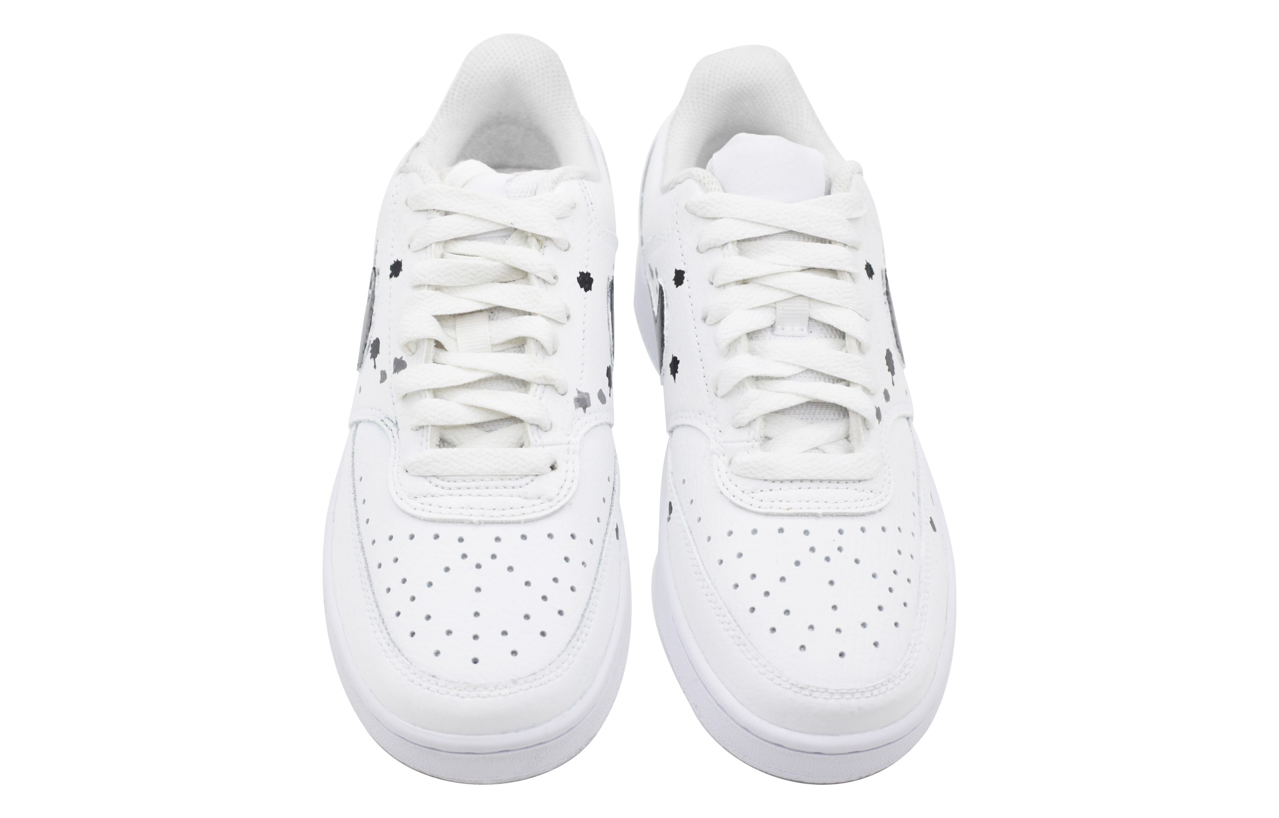 [Custom Shoes] (W) Nike Court Vision Low 'Black White Cat Art' 圖 4