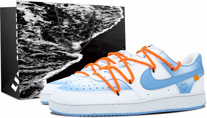 (W) 나이키 커스텀 코트 비전 로우 "블루 스카이 & 화이트 그래피티" (79 characters) DH3158-101-466387 Buy (W) 나이키 커스텀 코트 비전 로우 "블루 스카이 & 화이트 그래피티" (79 characters) DH3158-101-466387