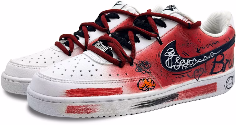 (W) 나이키 커스텀 코트 비전 로우 '브레인 에이지드 레드' DH3158-101-486781 Lookbook (W) 나이키 커스텀 코트 비전 로우 '브레인 에이지드 레드' DH3158-101-486781