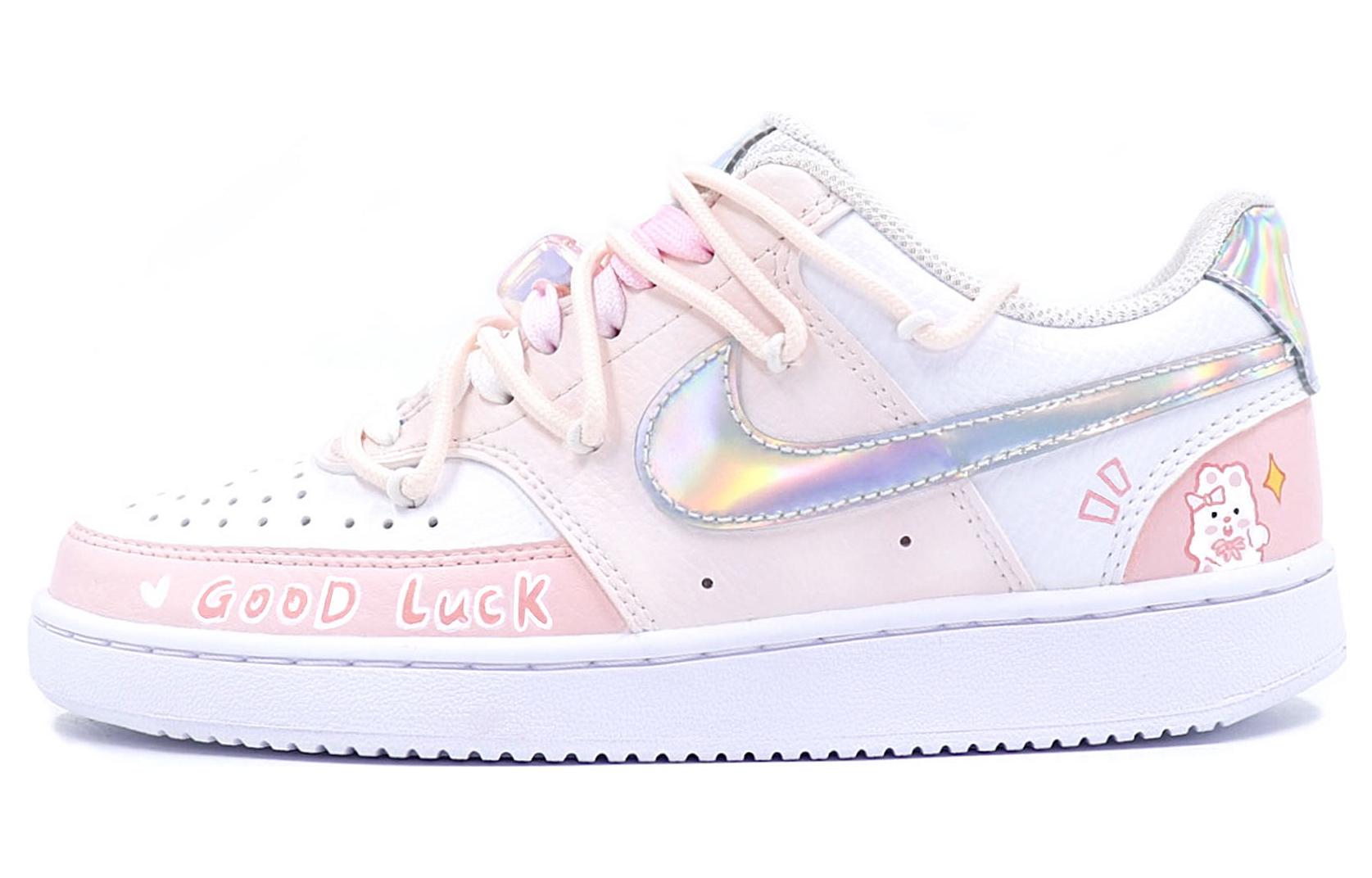 Buy (W) [Sepatu Kustom] Nike Court Vision Low 'Cute Bunny Pastel Pink-Putih' CW5596-100(Team25-可爱兔兔Rabbit)