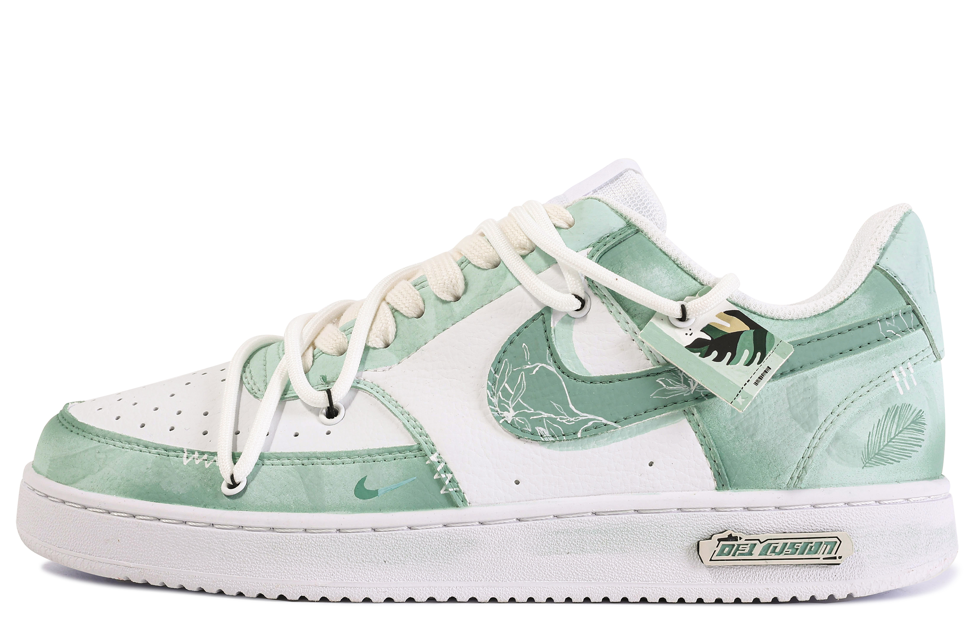 Buy Custom Shoes (Women) Nike Court Vision Low #39 Da Vinci Forest