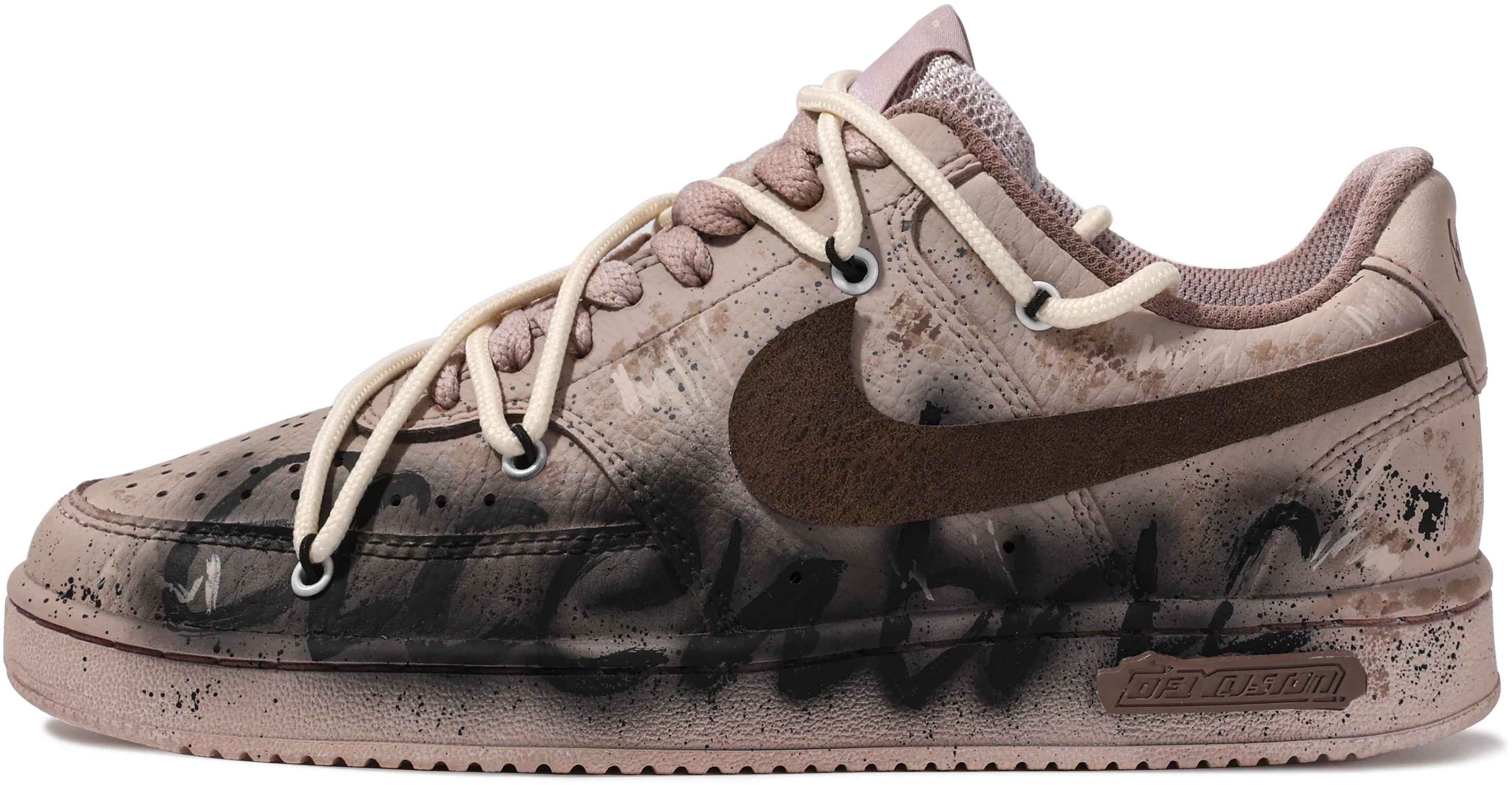 custom-shoes-women-nike-court-vision-low-da-vinci-apocalypse-brown-white