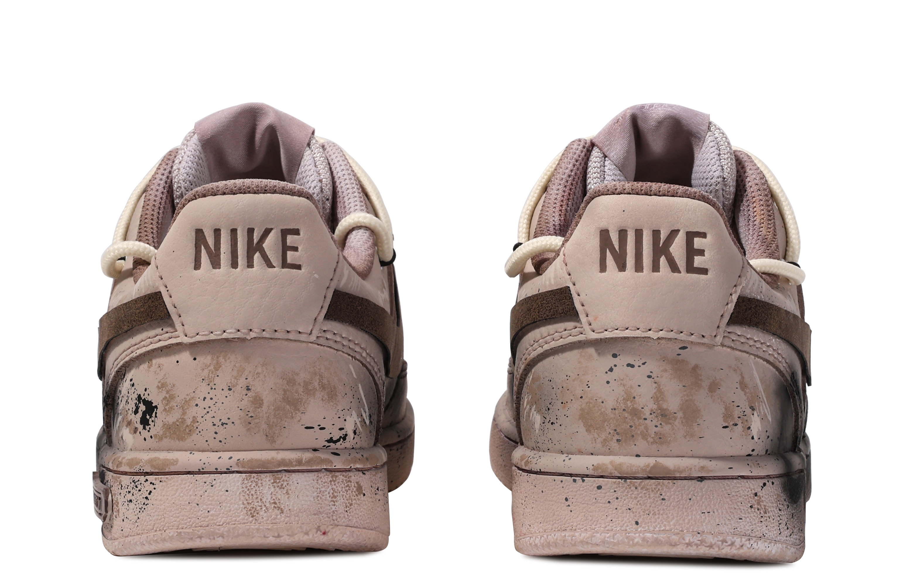 Purchase [Custom Shoes] (Women) Nike Court Vision Low 'Da Vinci Apocalypse Brown White'