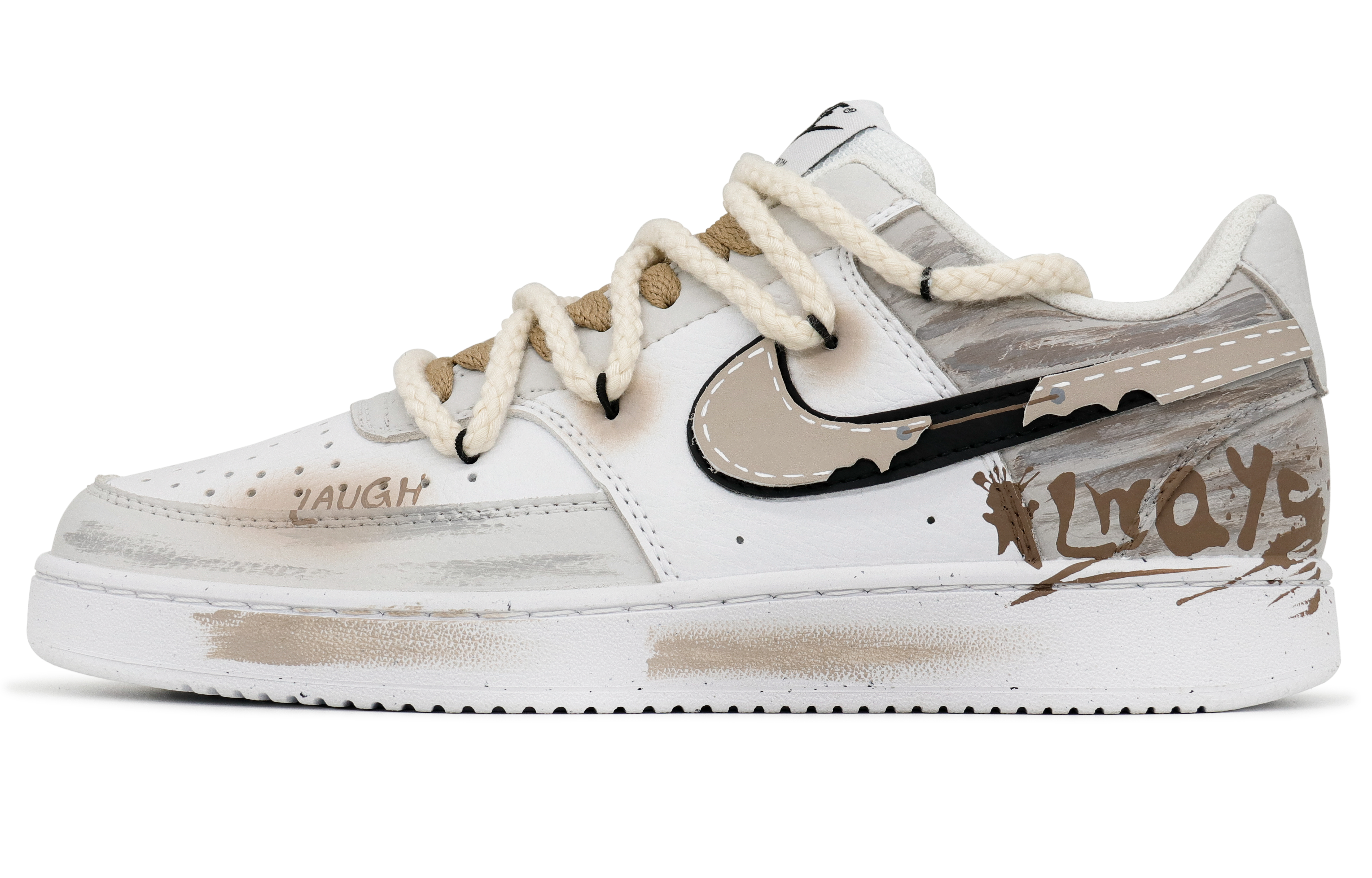Buy (W) [Sepatu Kustom] Nike Court Vision Low 'Dystopian Ruins' DH3158-101(Team31-女款末日废墟)
