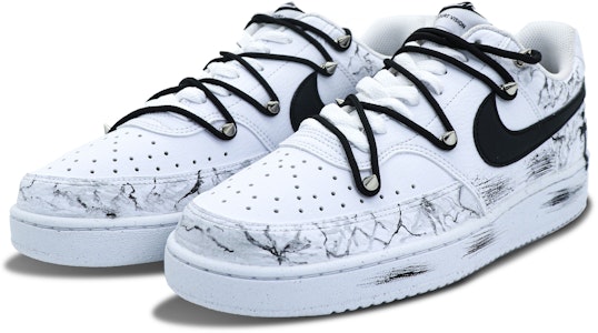 (W) 【定制鞋款】耐克Court Vision Low“哥特十字白” DH3158-101(Team147-女款十字架) Shop (W) 【定制鞋款】耐克Court Vision Low“哥特十字白” DH3158-101(Team147-女款十字架)