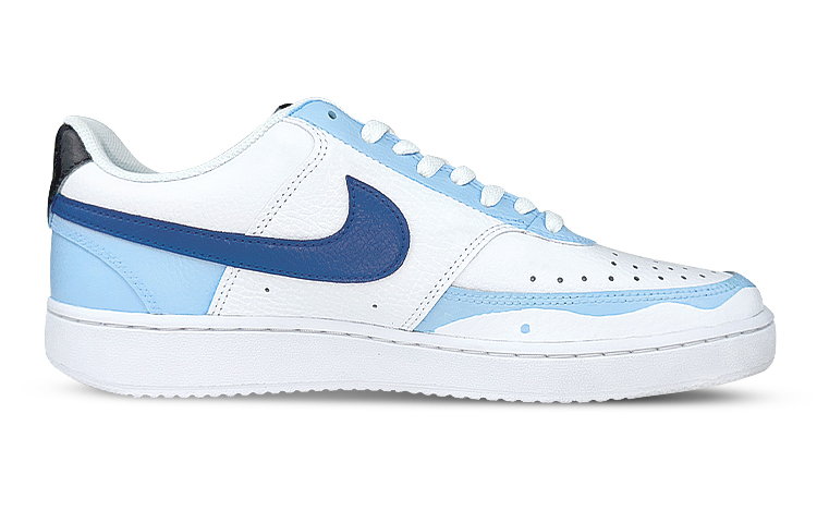 Order 【訂製球鞋】 Nike Court Vision 1 禮盒 冰塊 流淌 塗鴉 低幫 板鞋 女款 白藍