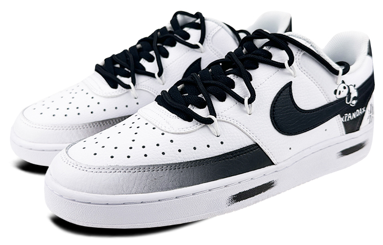 Lookbook (W) [Sepatu Custom] Nike Court Vision Low 'Ink Panda' CD5434-100(Team47-女款c熊猫S-BOX)