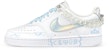 (W) 나이키 커스텀 코트 비전 로우 '레이저 블루 클라우드' (77 characters) CW5596-100(Team叁-女C镭射蓝SBOX)