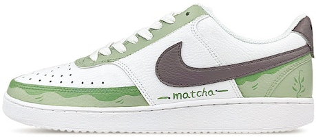 【定制球鞋】 Nike Court Vision 1 抹茶 禮盒 塗鴉 簡約 低幫 板鞋 女款 白綠 Buy 【定制球鞋】 Nike Court Vision 1 抹茶 禮盒 塗鴉 簡約 低幫 板鞋 女款 白綠