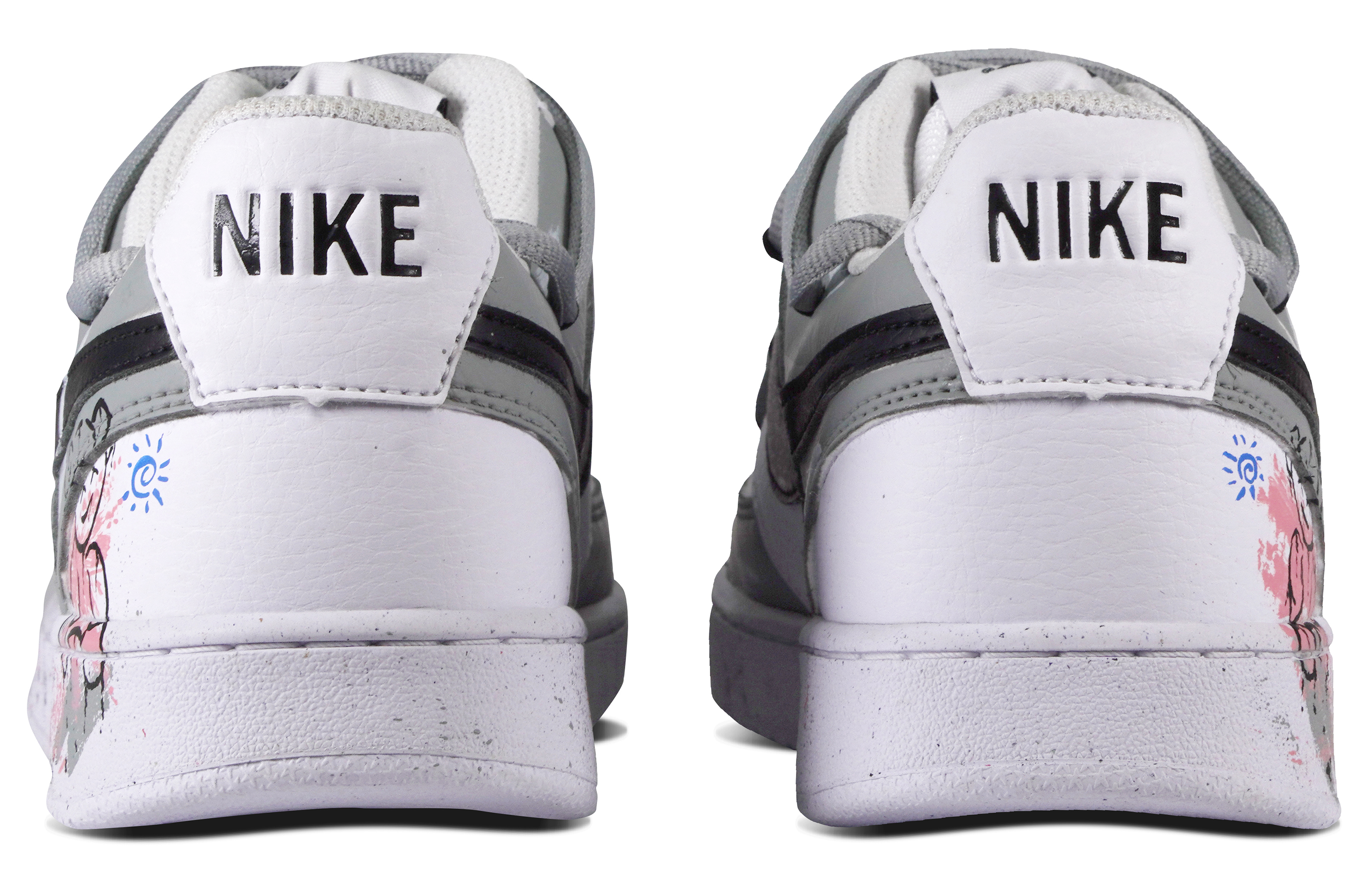 [Custom Shoes] (W) Nike Court Vision Low 'Panda Grey' 圖 4