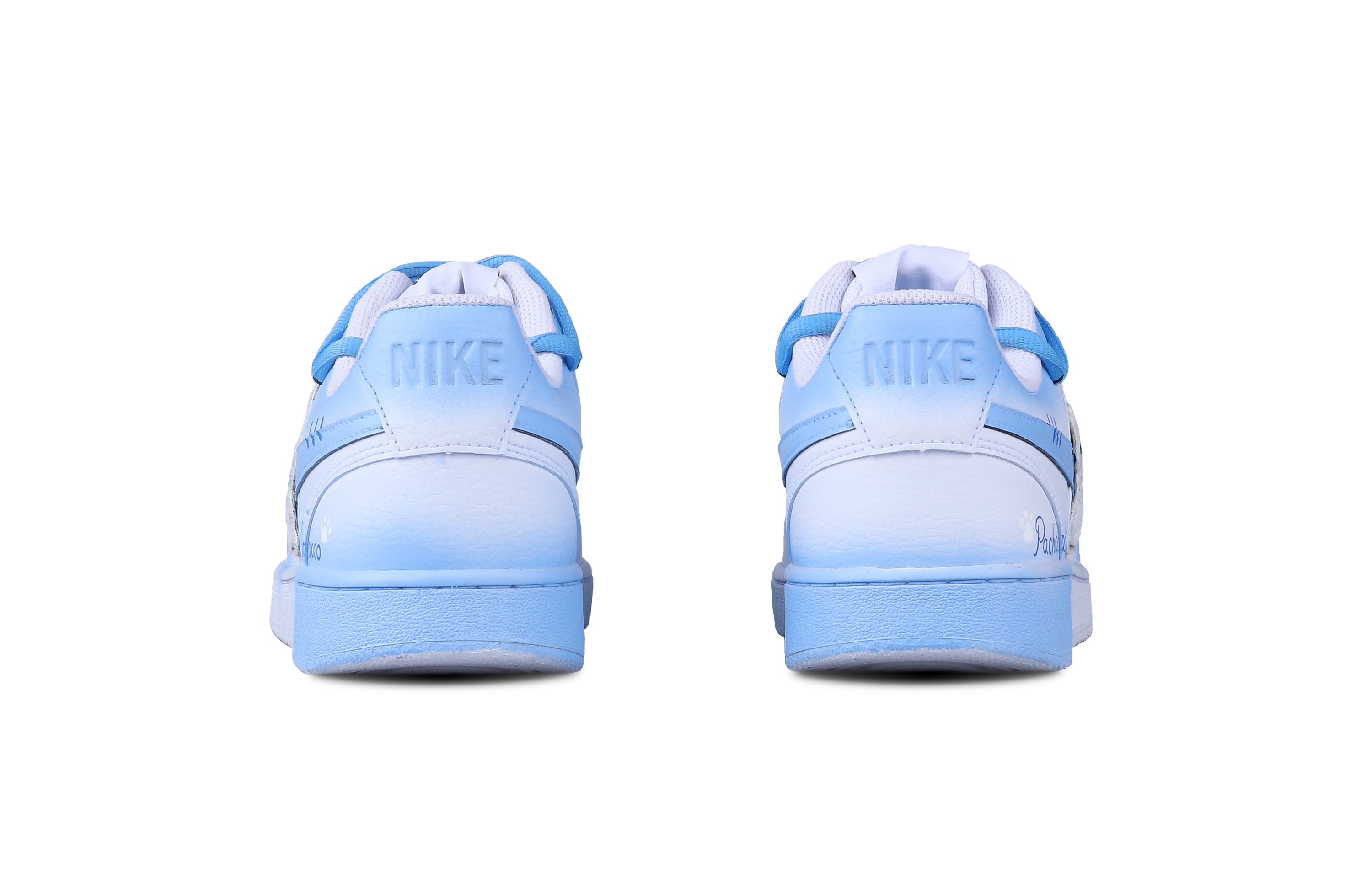 [Custom Shoes] (W) Nike Court Vision Low 'Pochacco Blue White' 圖 5