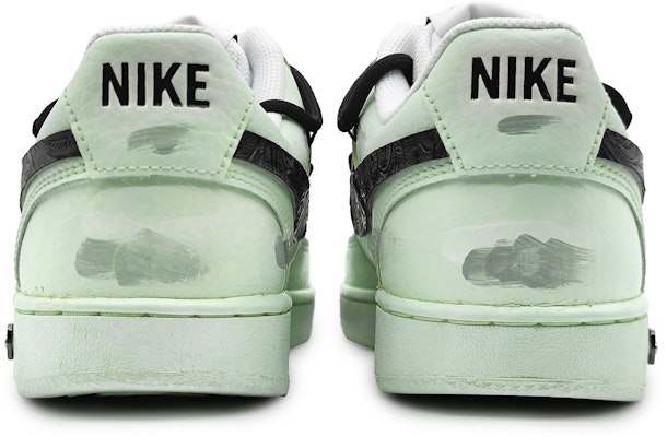 (W) 나이키 코트 비전 로우 '씨그린-그레이 그라피티' (커스텀) CD5434-100(Team16-女款海棠醉日) Shop (W) 나이키 코트 비전 로우 '씨그린-그레이 그라피티' (커스텀) CD5434-100(Team16-女款海棠醉日)