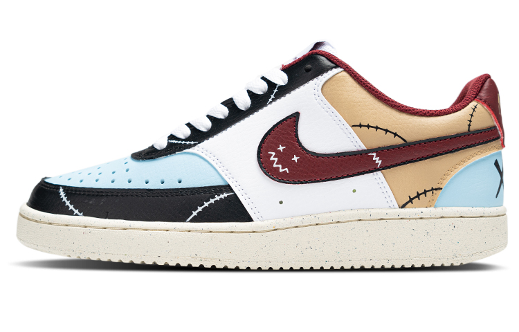 [Custom Shoes] (W) Nike Court Vision Low 'White Red Smiley'