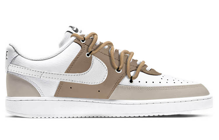Order (W) 【定制鞋款】耐克Court Vision Low Next Nature '焦糖拿铁' DH3158-101(TeamY-女款摩卡焦糖拿铁白棕)