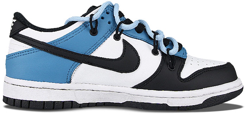 【客製球鞋】 Nike Dunk 低筒黑色 反向時間 解構鞋帶 手繪 潮流 耐磨 低筒 滑板鞋 女款 黑白藍 Lookbook 【客製球鞋】 Nike Dunk 低筒黑色 反向時間 解構鞋帶 手繪 潮流 耐磨 低筒 滑板鞋 女款 黑白藍