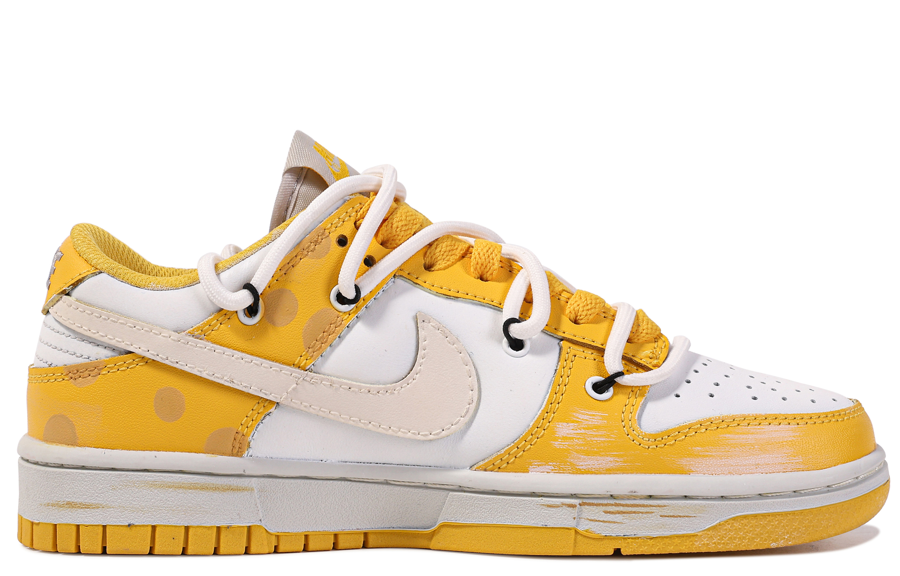 [Custom Shoes] (W) Nike Custom Dunk Low 'Cheese-Cream Graffiti' 圖 2