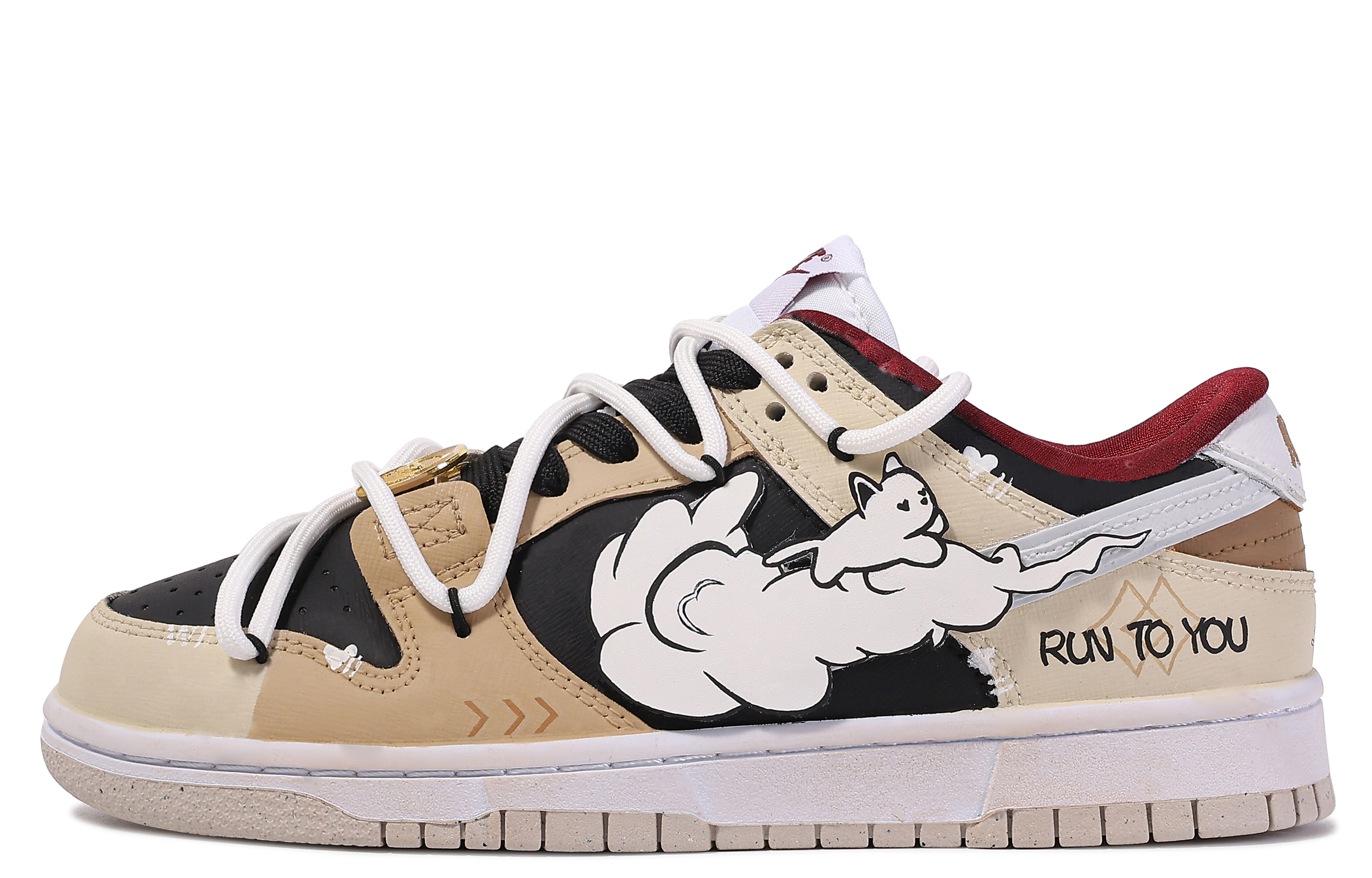 [Custom Shoes] (Women) Nike Custom x Dunk Low 'Garfield Da Vinci Doodle'