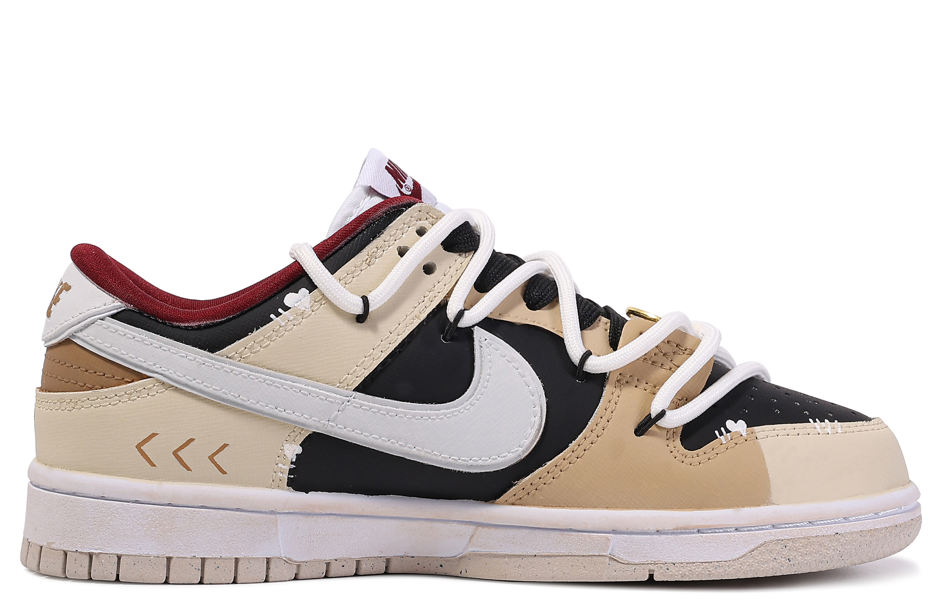 Order 【訂製球鞋】Nike Dunk Low 達文西訂製 加菲貓 塗鴉 簡約 搭配舒適 低筒 板鞋 女款 米棕色