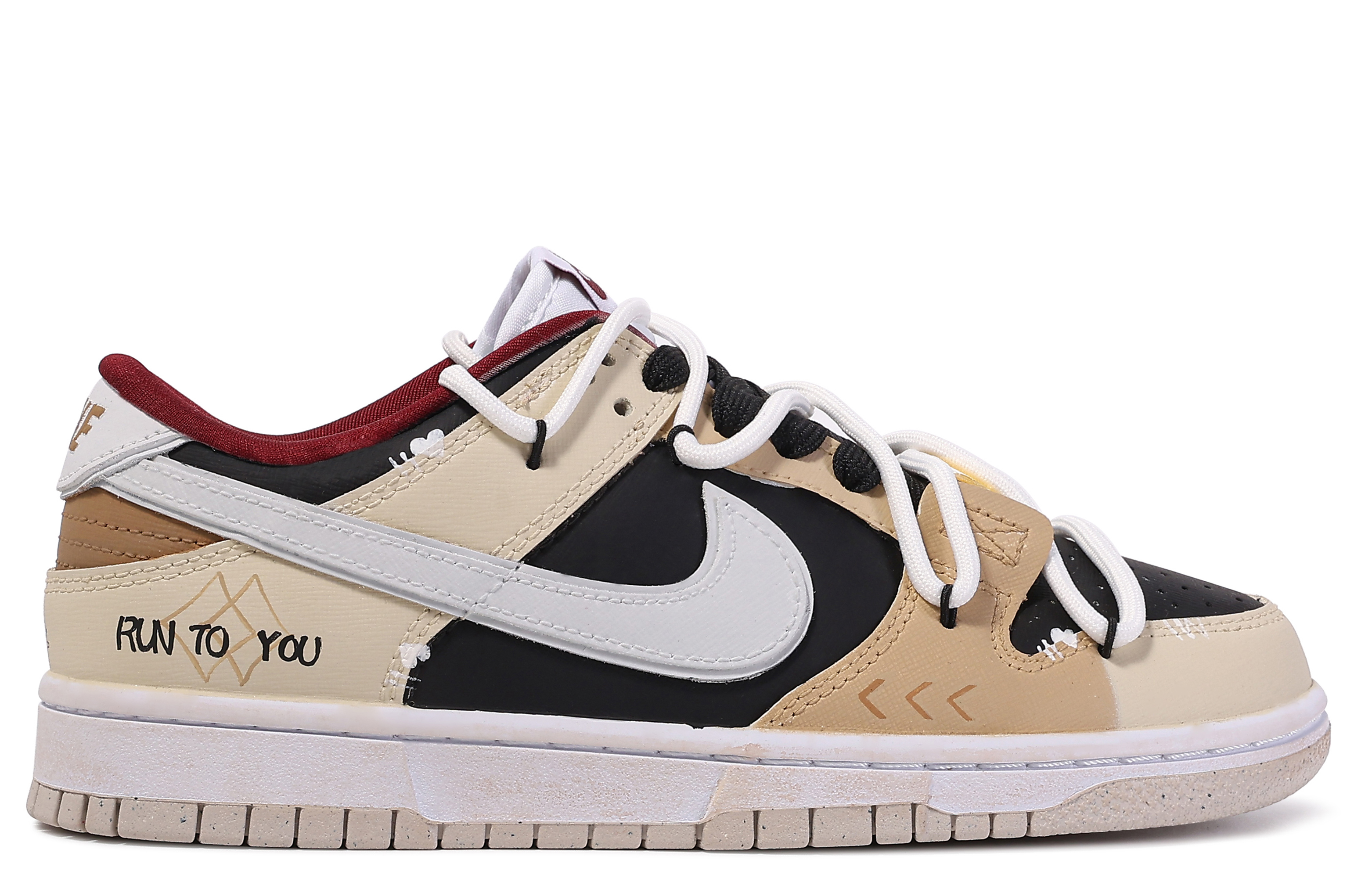 Lookbook 【訂製球鞋】Nike Dunk Low 達文西訂製 加菲貓 塗鴉 簡約 搭配舒適 低筒 板鞋 女款 米棕色