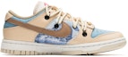 Order 【訂製球鞋】 Nike Dunk Low 野鶴製造 摩卡牛仔 解構雙鞋帶 貼布 塗鴉 低筒 板鞋 女款 摩卡色