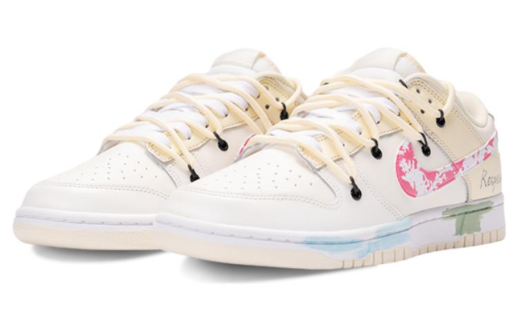 Lookbook 【定制球鞋】 Nike Dunk Low 嘻哈巔峰 說唱 熱狗 髒藝術家 解構風 雙鞋帶 低幫 板鞋 女款 白米粉