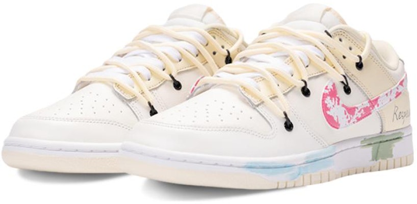 (W) 나이키 커스텀 덩크 로우 '화이트 핑크' DD1503-121(Team-拾陆脏艺术家QD) Lookbook (W) 나이키 커스텀 덩크 로우 '화이트 핑크' DD1503-121(Team-拾陆脏艺术家QD)