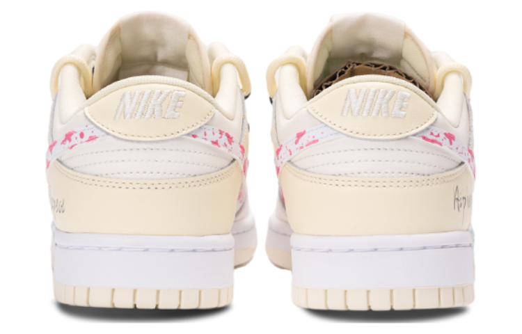 Shop 【定制球鞋】 Nike Dunk Low 嘻哈巔峰 說唱 熱狗 髒藝術家 解構風 雙鞋帶 低幫 板鞋 女款 白米粉