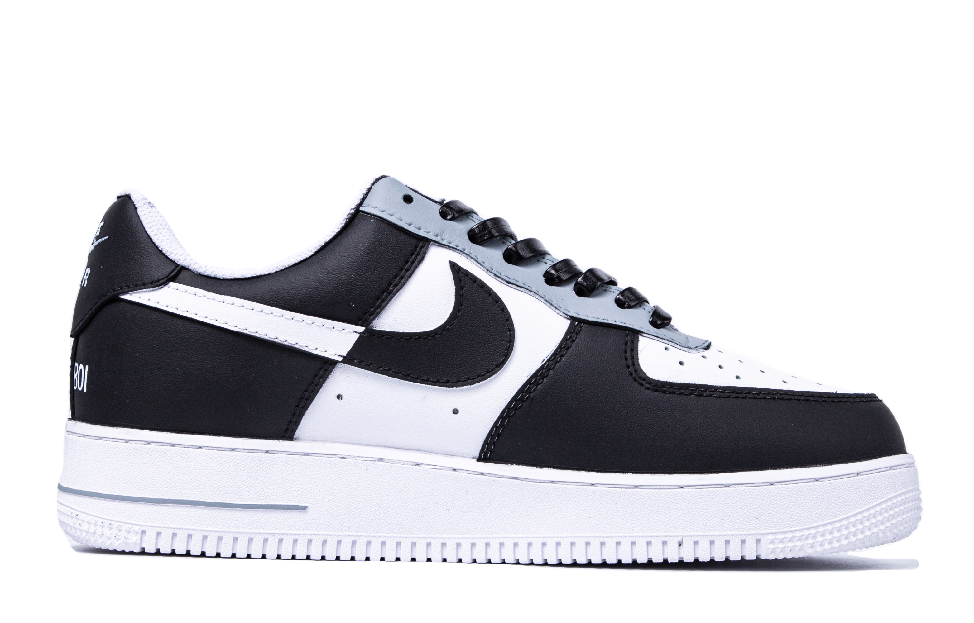 [Custom Shoes] (W) Nike DEEMEN BOI Air Force 1 Low 'Dark Night Black White' 圖 2