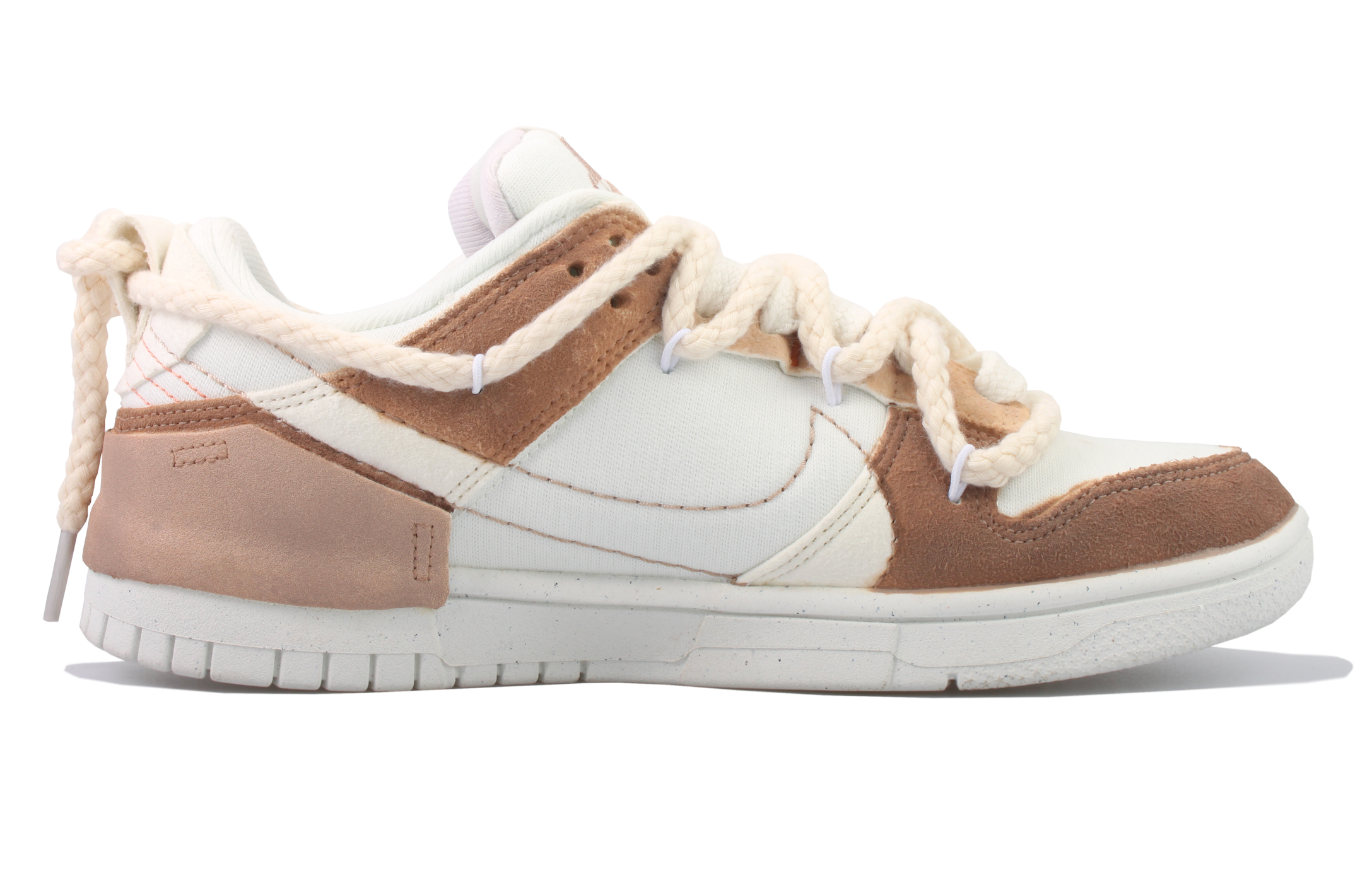 Order 【定制球鞋】Nike Dunk Disrupt 2 奶咖小熊 低筒 板鞋 女款 白棕