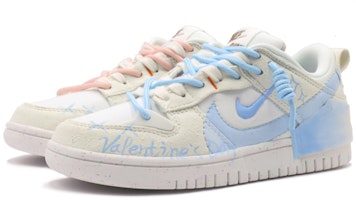 【訂製球鞋】Nike Dunk Disrupt 2 鴛鴦設計 情人節塗鴉 低幫 板鞋 女款 藍白 特殊鞋盒 Lookbook 【訂製球鞋】Nike Dunk Disrupt 2 鴛鴦設計 情人節塗鴉 低幫 板鞋 女款 藍白 特殊鞋盒