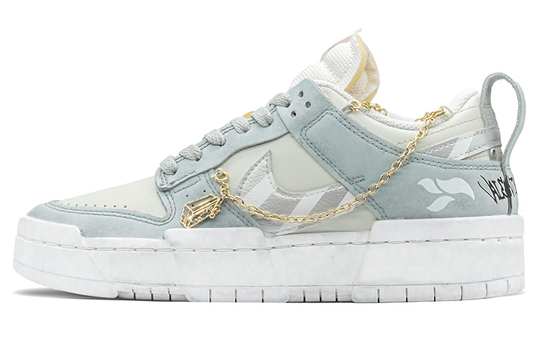 [Custom Shoes] (Women) Nike Dunk Disrupt 'Blue Silver Special Box'