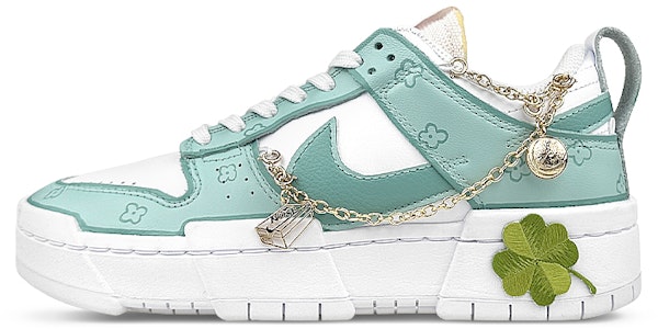 (W) Zapatillas Nike Dunk Disrupt 'Clover Patchwork Graffiti Blanco-Verde' DO5219-111(Team叁-女款四叶草) Buy (W) Zapatillas Nike Dunk Disrupt 'Clover Patchwork Graffiti Blanco-Verde' DO5219-111(Team叁-女款四叶草)