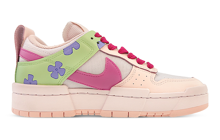 Order 【定制球鞋】Nike Dunk Disrupt 滑板文化 春意流淌 低幫 板鞋 女款 綠粉