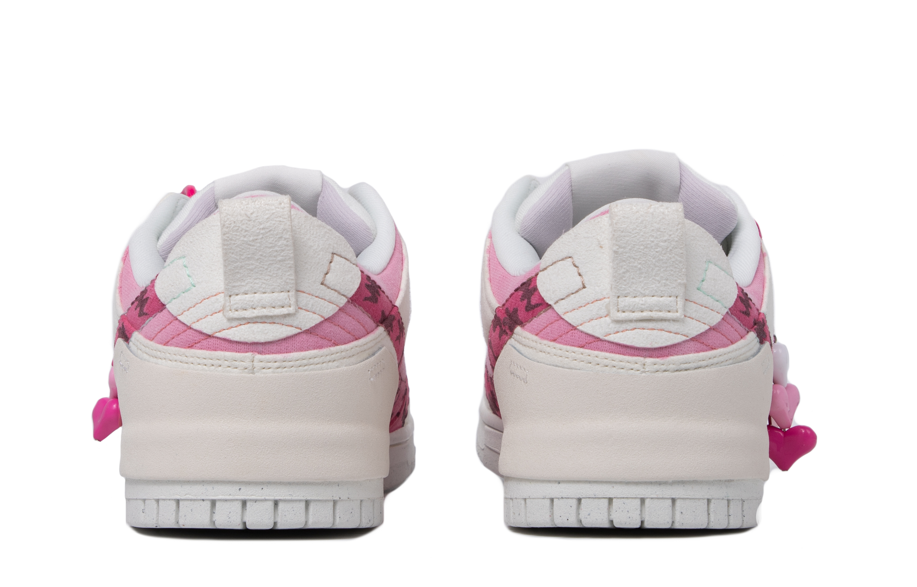 Shop (W) Zapatillas Nike Dunk Disrupt 'Marfil Rosa con Rayas de Tigre' DH4402-100(TeamM-女款粉红动物园粉红米白)
