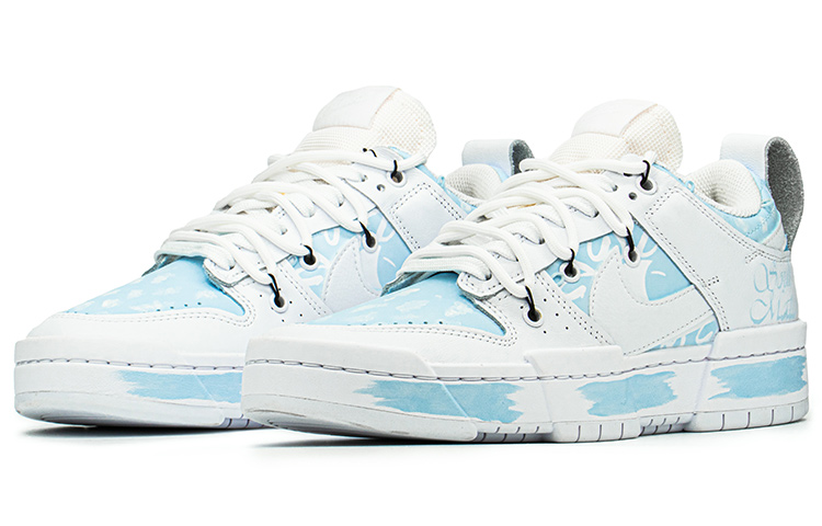 Shop 【定制球鞋】Nike Dunk Disrupt 520 fzbb 靈魂伴侶 低幫 板鞋 女款 藍白 特殊禮盒