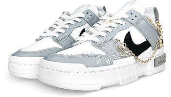 【定制球鞋】Nike Dunk Disrupt Low 禮盒 襪子 黑白 熊貓 布貼 鏈條 低幫 板鞋 女款 黑白灰 Lookbook 【定制球鞋】Nike Dunk Disrupt Low 禮盒 襪子 黑白 熊貓 布貼 鏈條 低幫 板鞋 女款 黑白灰