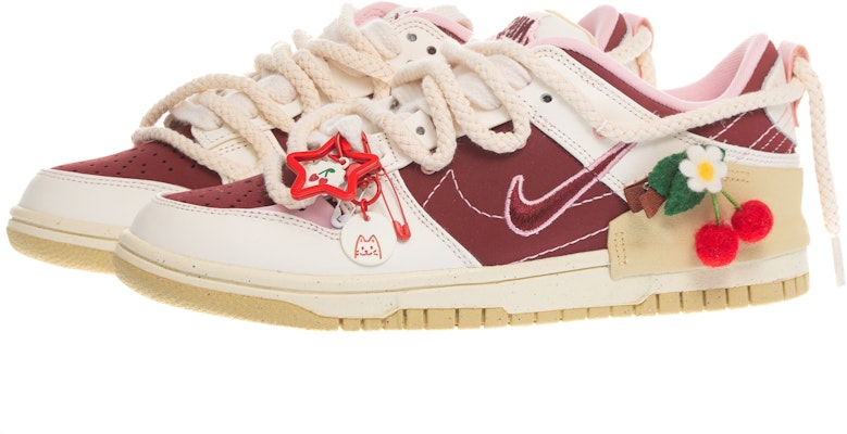 (W) 나이키 덩크 디스럽트 로우 '체리 발렌타인' FD4617-667(Team柒-女款解构樱桃SBOX) Lookbook (W) 나이키 덩크 디스럽트 로우 '체리 발렌타인' FD4617-667(Team柒-女款解构樱桃SBOX)